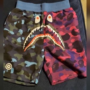 Bape shorts blue/purple size large